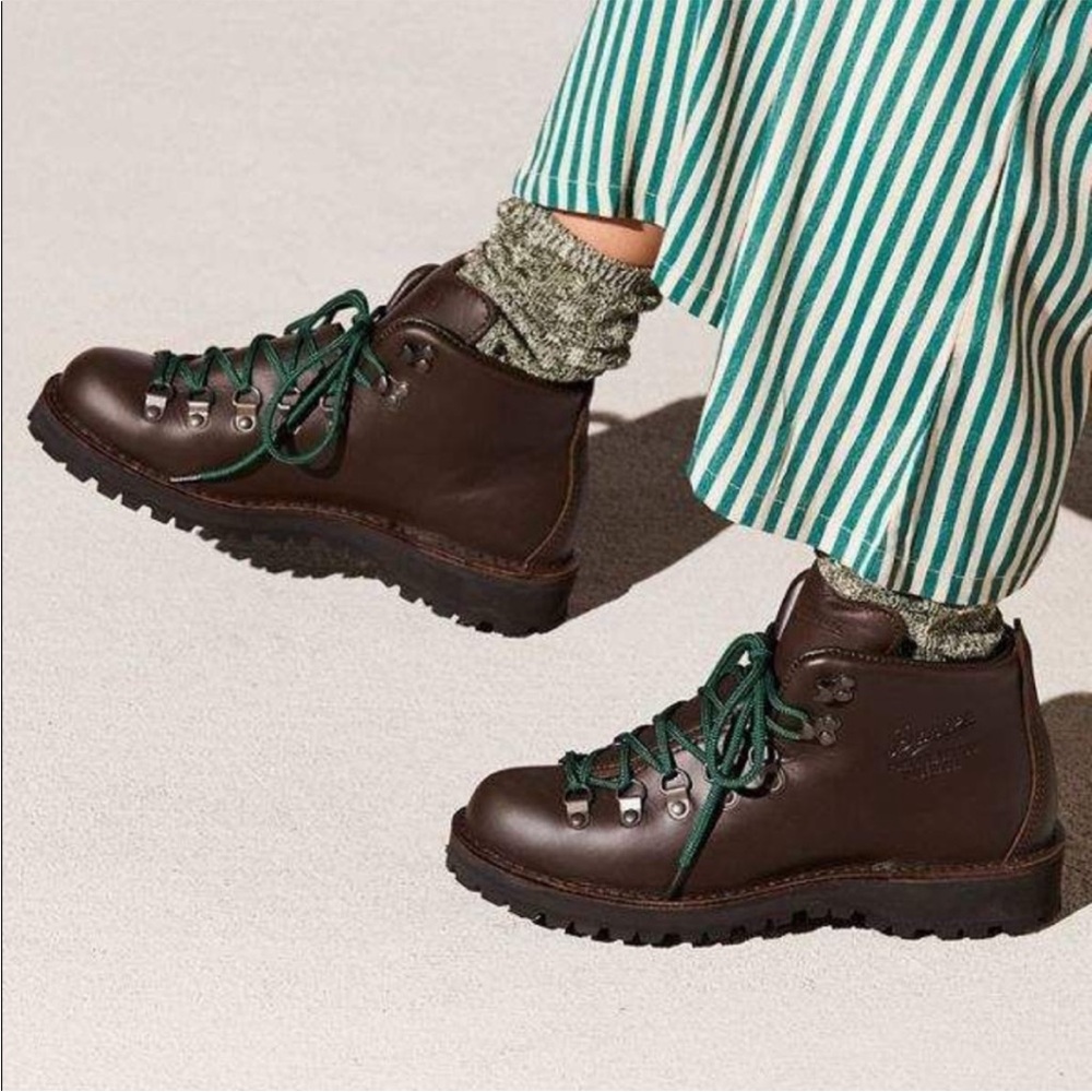 Danner Women's Lace Up Boots - Brown and Green